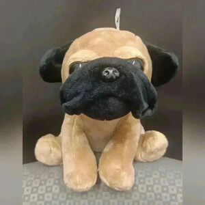 The Petting Zoo Bright Eyes Pug Brown Puppy  Dog 7'